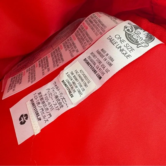 Disney Store Minnie Mouse Mini Backpack Red - Picture 8 of 8